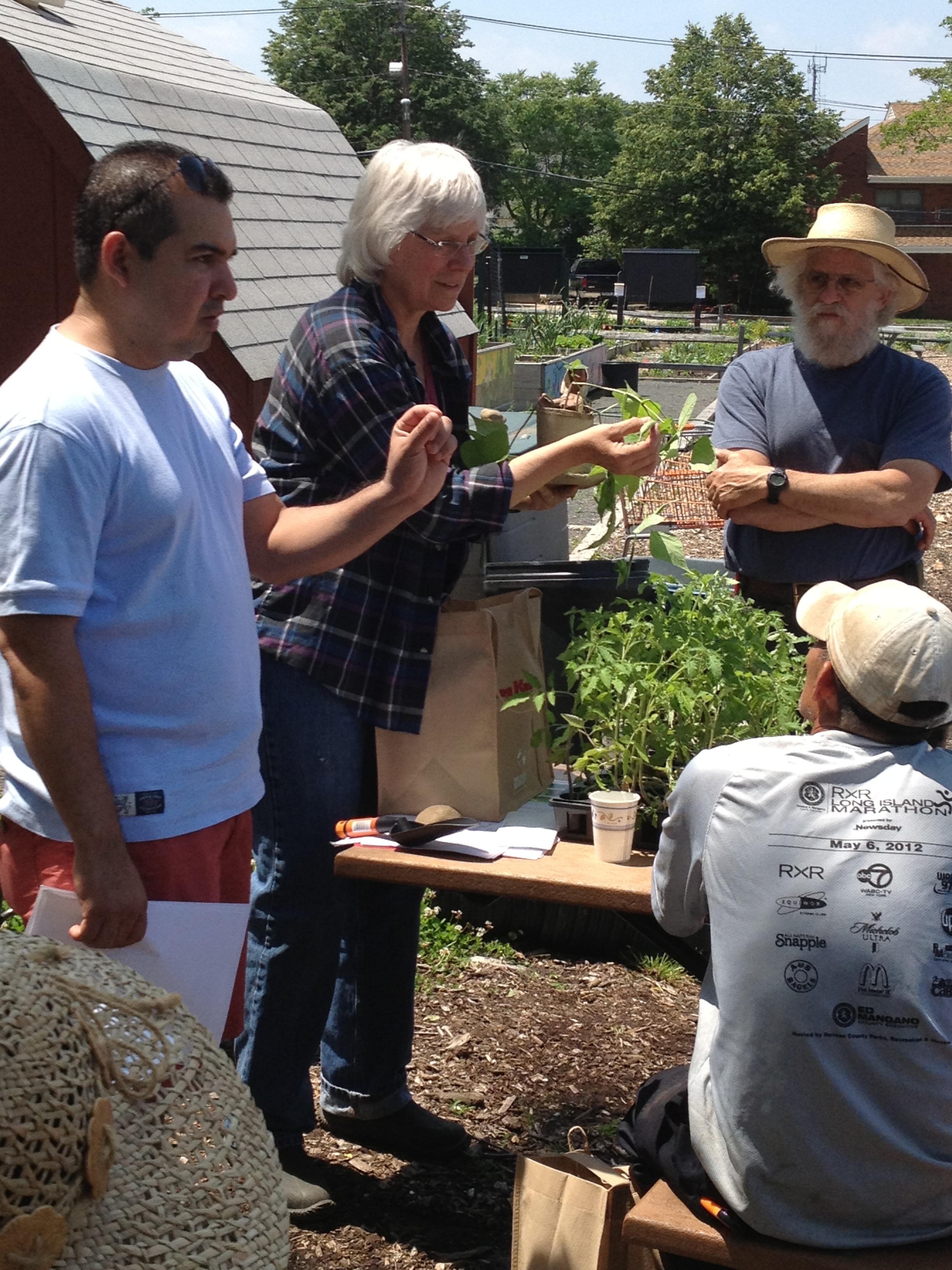 Gardeners chatting